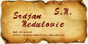 Srđan Medulović vizit kartica